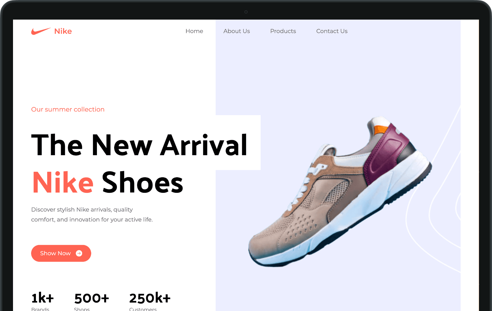 Nike TailwindCSS Landing Page